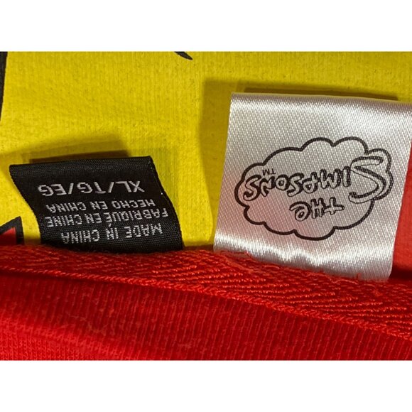 The Simpsons Ugly Sweater Christmas Holiday Red Bart Simpson Mens XL - Picture 5 of 11